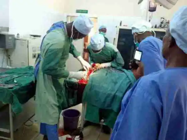 Man Stabbed In The Neck By His Friend In Sokoto Rescued By Doctors (Graphic Photo)